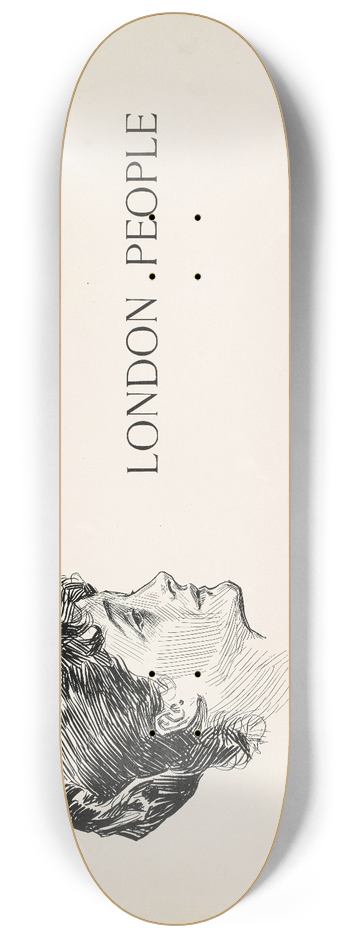 Charles Dana Gibson - London People 8.25 inch art skate deck