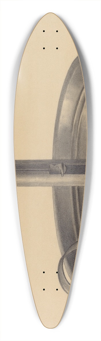 Herman Bader - Candlestick Holder 39.3 inch art pintail longboard deck