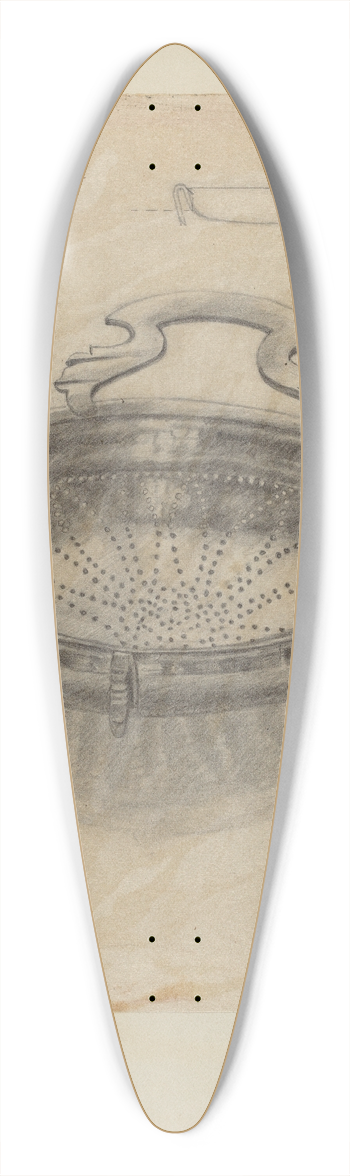 Herman Bader - Silver Strainer 39.3 inch art pintail longboard deck