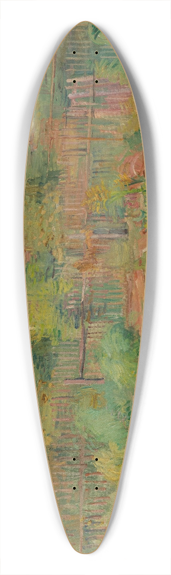 Hermann Goebel - Garten im Herbst 39.3 inch art pintail longboard deck