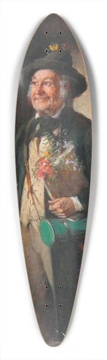 Hermann Kern - The Botanists Favourite Flower 39.3 inch art pintail longboard deck