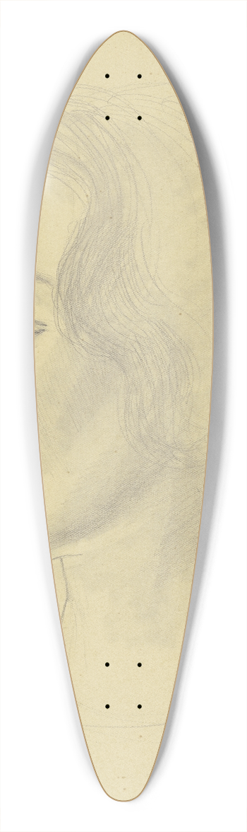 Hermann Lismann - Bildnis Sofia Dorothea Weyel 39.3 inch art pintail longboard deck