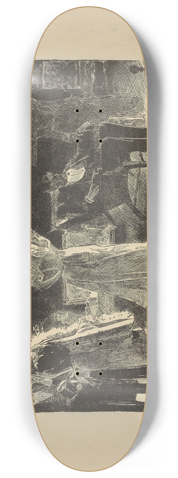 Charles Dana Gibson - Not a ghost 8.25 inch art skate deck
