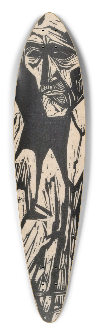 Hermann Scherer - Selbstbildnis mit Pinseln 39.3 inch art pintail longboard deck