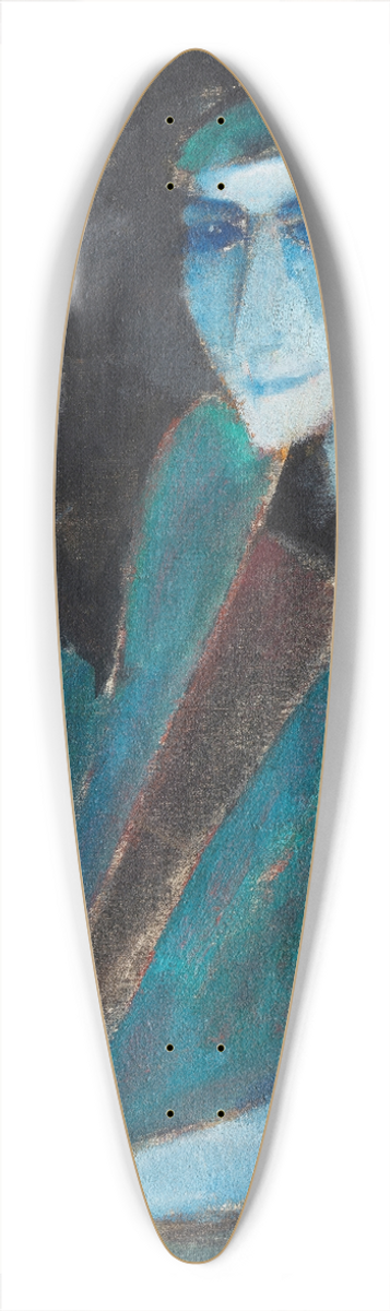 Hermann Stenner - Damenbildnis mit Lilie 39.3 inch art pintail longboard deck