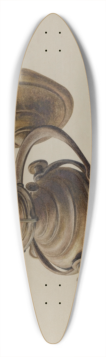 Herman O. Stroh - Binnacle Lamp 39.3 inch art pintail longboard deck