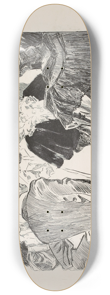 Charles Dana Gibson - On Bond Street 8.25 inch art skate deck