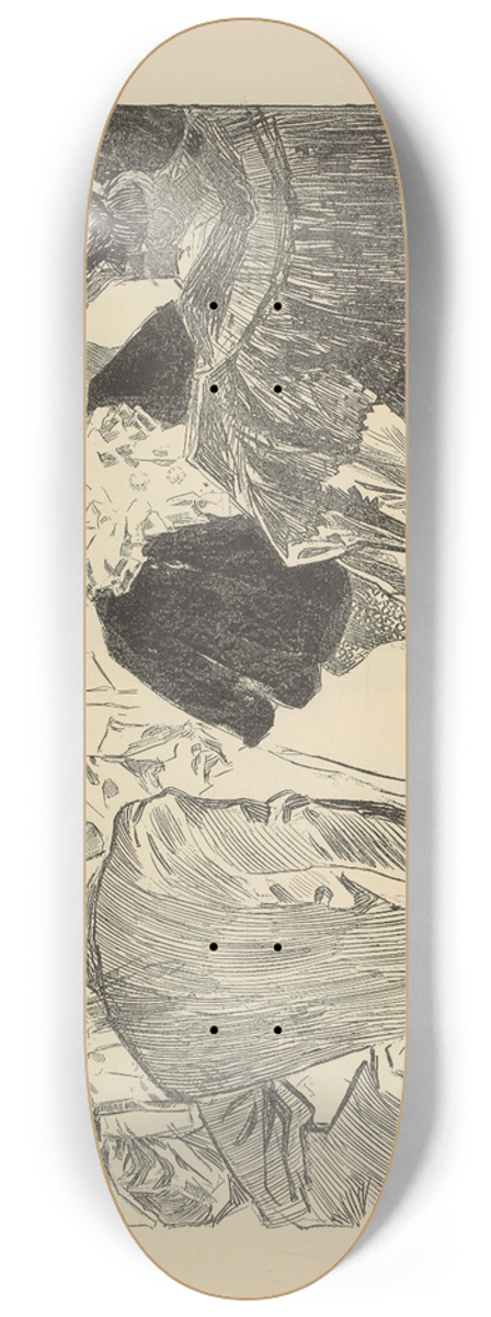 Charles Dana Gibson - On Bond Street 8.25 inch art skate deck