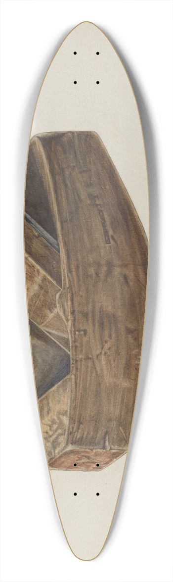 Herman O. Stroh - Smoothing Plane 39.3 inch art pintail longboard deck
