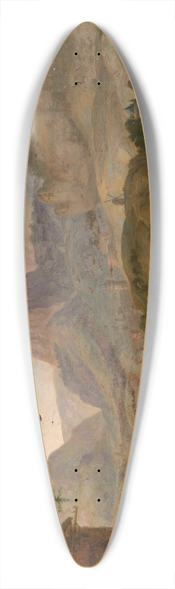 Herman Saftleven - Landscape 39.3 inch art pintail longboard deck