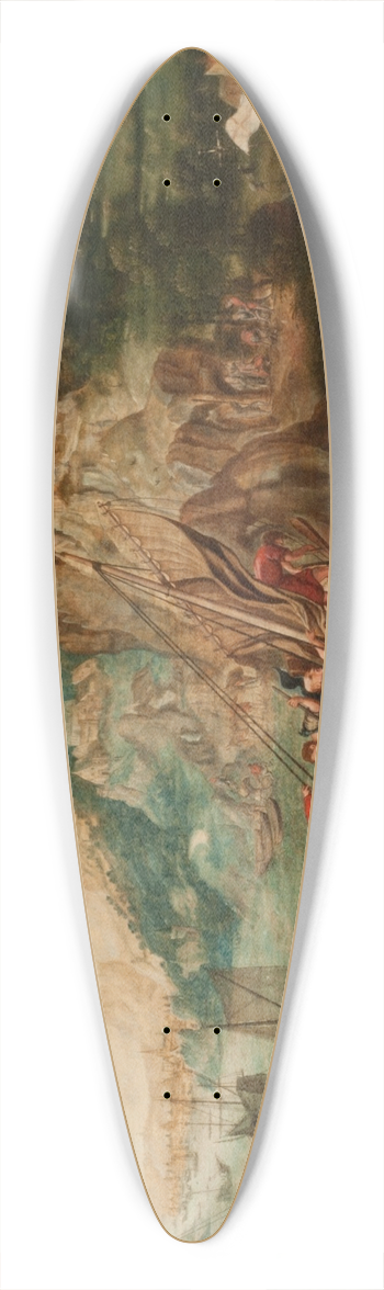 Herri met de Bles - The last appearance of Christ to his disciples 39.3 inch art pintail longboard deck