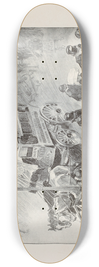 Charles Dana Gibson - Outside Morleys 8.25 inch art skate deck