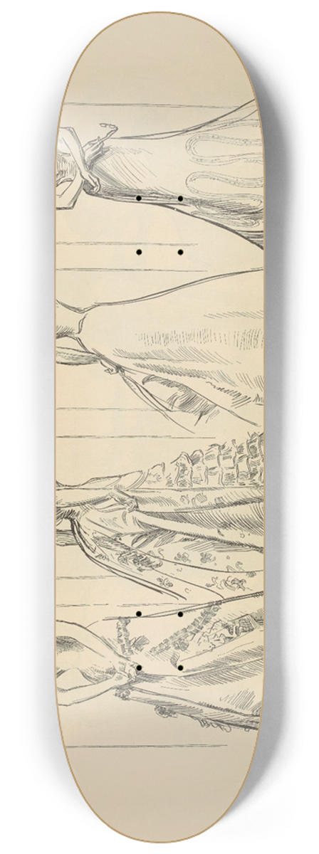 Charles Dana Gibson - People who will have their own way 8.25 inch art skate deck