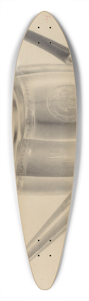 Hester Duany - Silver Teapot 39.3 inch art pintail longboard deck