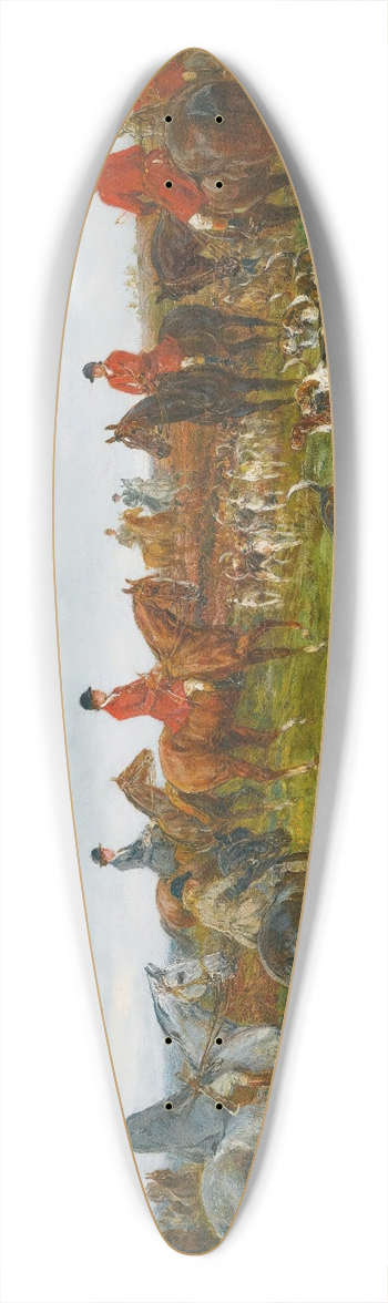 Heywood Hardy - Gathering For The Hunt 39.3 inch art pintail longboard deck