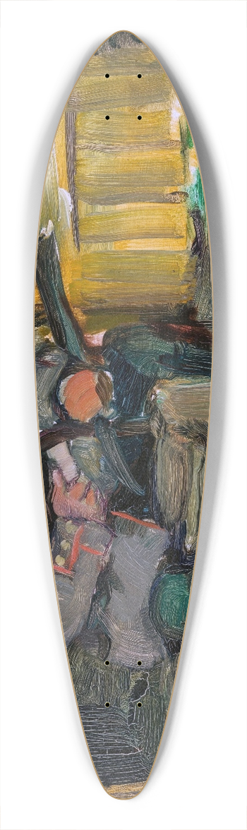 Hiasl Maier-Erding - Dengelnder Landsturmmann 39.3 inch art pintail longboard deck