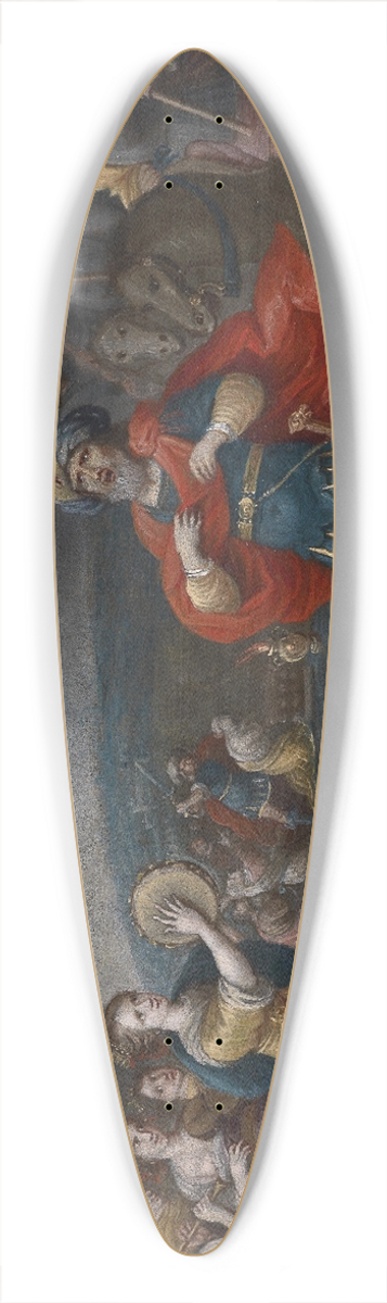 Hieronymus Francken III - Jephthah Meets His Daughter 39.3 inch art pintail longboard deck