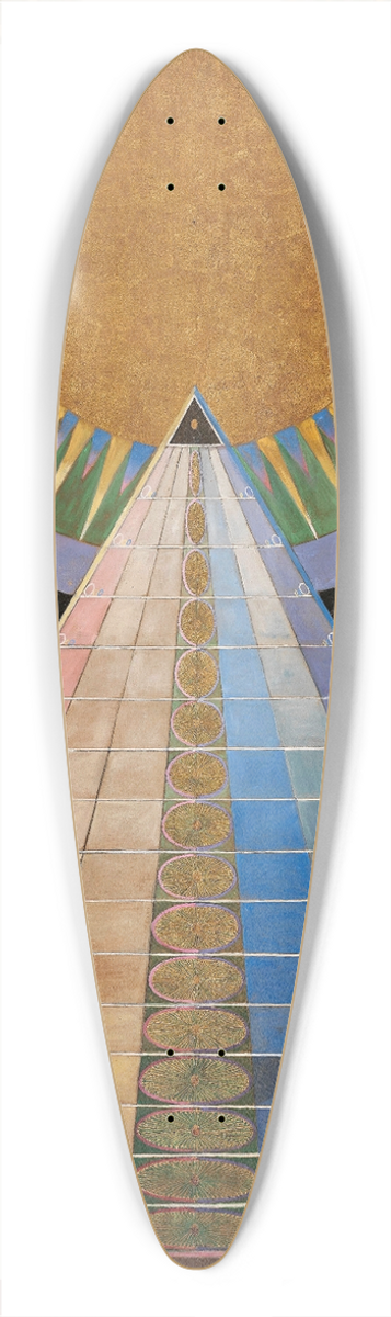 Hilma af Klint - Altarpiece No. 1 Group X 39.3 inch art pintail longboard deck