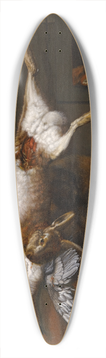 Hinrich Stravius - Hunting Still Life With A Hare 39.3 inch art pintail longboard deck
