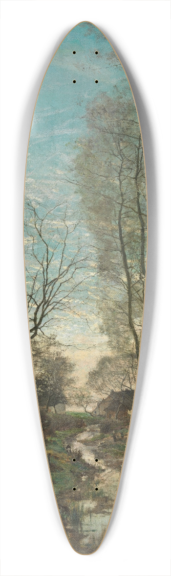 Hippolyte Boulenger - Josaphat Valley at Schaarbeek 39.3 inch art pintail longboard deck