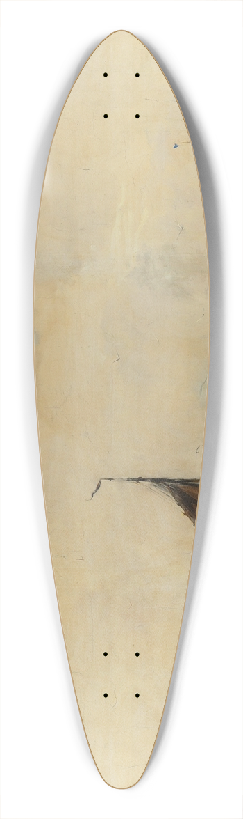 Hobbe Smith - Gezicht op het IJ vanaf de Oranjesluizen bij Schellingwoude naar het westen 39.3 inch art pintail longboard deck