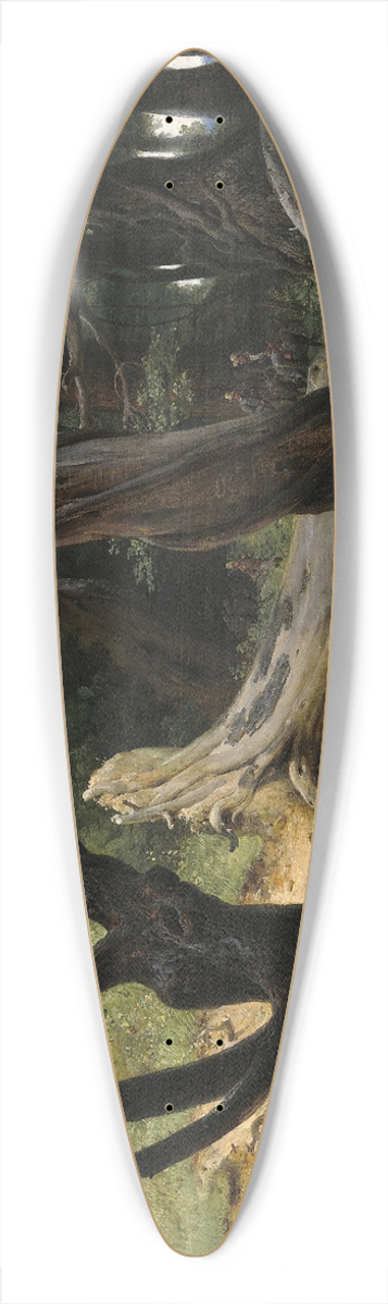 Horace Vernet - Departure for the Hunt in the Pontine Marshes 39.3 inch art pintail longboard deck