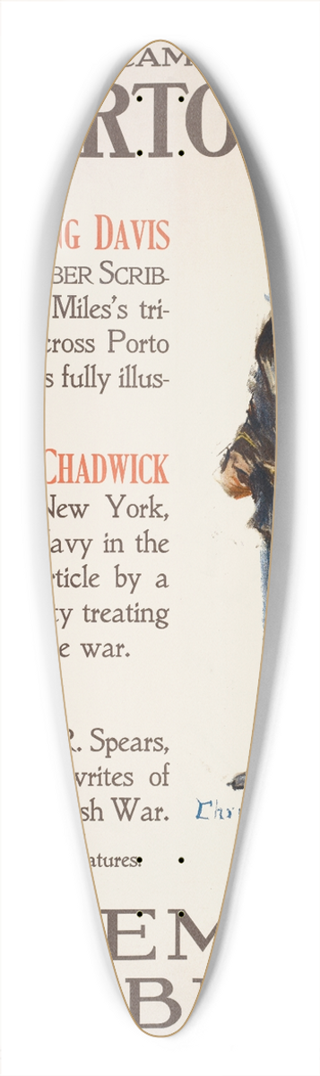 Howard Chandler Christy - November Scribners. 39.3 inch art pintail longboard deck