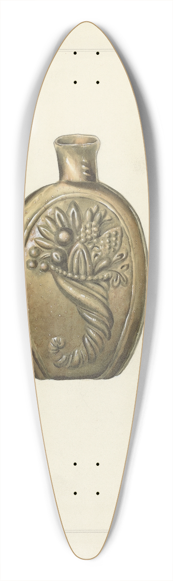 Howard H. Sherman - Flask 39.3 inch art pintail longboard deck