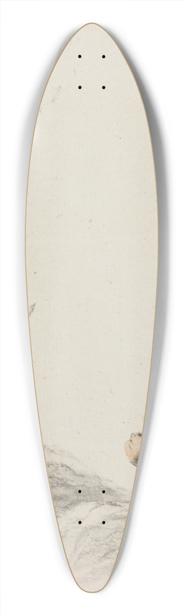 Hua Yan - A Man Reclines beneath an Overhanging Branch 39.3 inch art pintail longboard deck