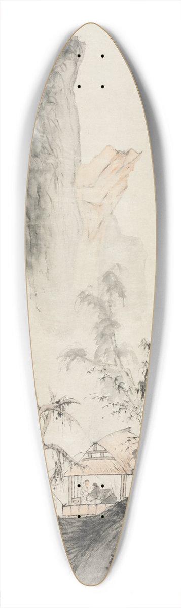 Hua Yan - Conversation in Autumn 39.3 inch art pintail longboard deck