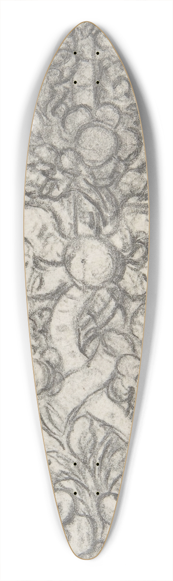 Hubert-Franois Gravelot - Design for a Goldsmith 39.3 inch art pintail longboard deck