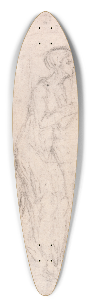 Hubert-Franois Gravelot - Design for a Medallion; Figure of a Woman 39.3 inch art pintail longboard deck