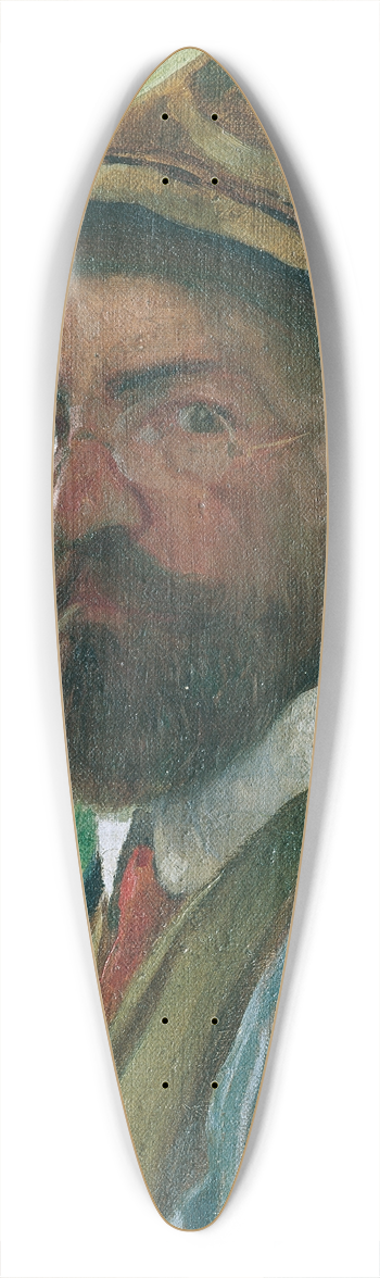 Hubert Landa - Selbstbildnis 39.3 inch art pintail longboard deck
