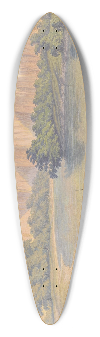 Hubert Sattler - Badeszene 39.3 inch art pintail longboard deck
