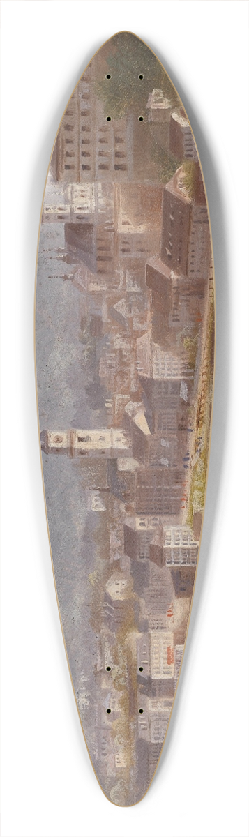 Hubert Sattler - Blick auf Linz 39.3 inch art pintail longboard deck
