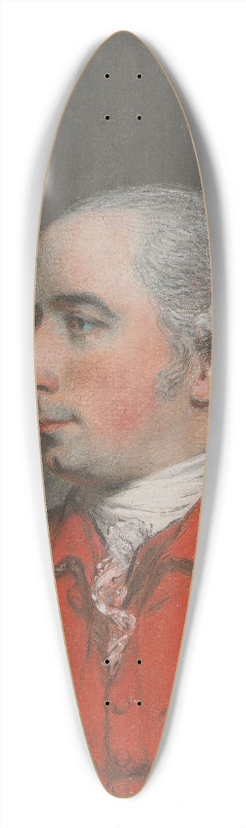 Hugh Douglas Hamilton - Portrait of a Gentleman 39.3 inch art pintail longboard deck