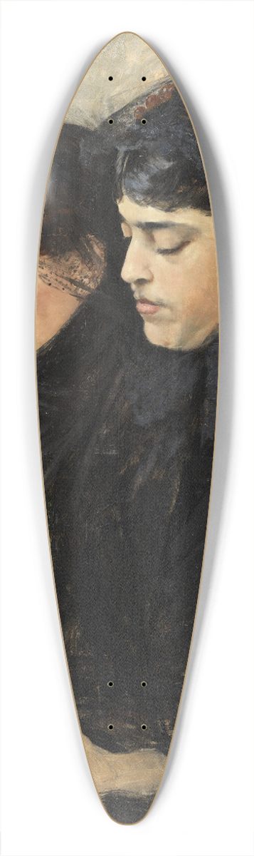 Hugo Birger - Portrait of the Artists Wife and Sister-in-Law 39.3 inch art pintail longboard deck