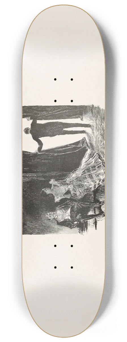 Charles Dana Gibson - That evening her engagement was announced 8.25 inch art skate deck