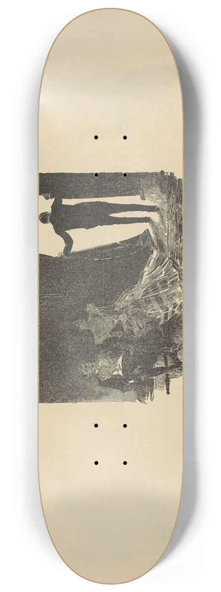 Charles Dana Gibson - That evening her engagement was announced 8.25 inch art skate deck