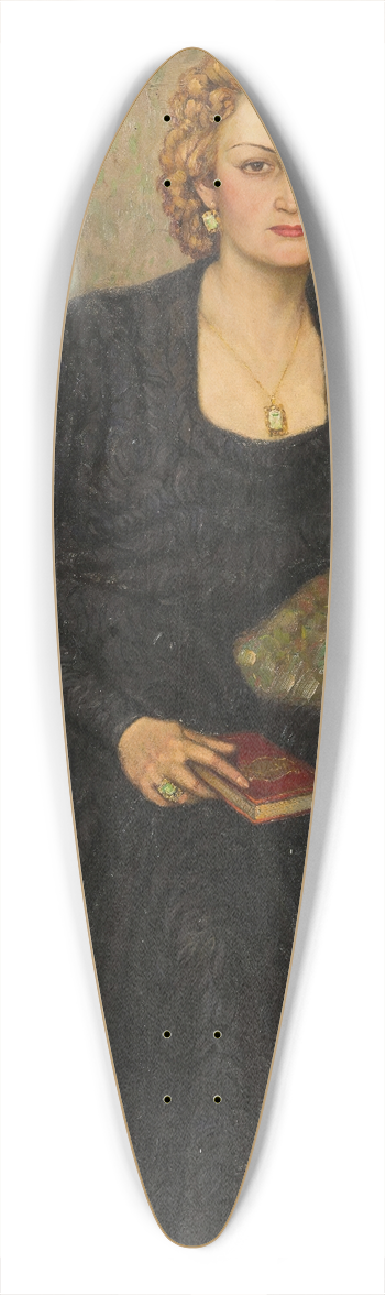 Hugo Boettinger - Portrait of a Lady 39.3 inch art pintail longboard deck