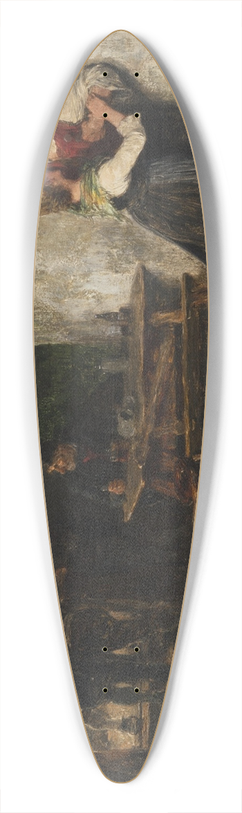 Hugo Kauffmann - Rauferei 39.3 inch art pintail longboard deck