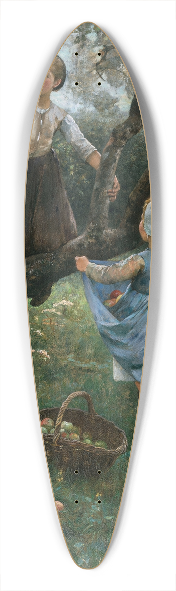 Hugo Salmson - Girls picking Fruit 39.3 inch art pintail longboard deck