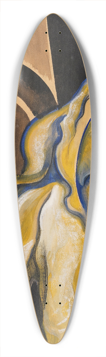 Hugo Scheiber - Der Mann 39.3 inch art pintail longboard deck