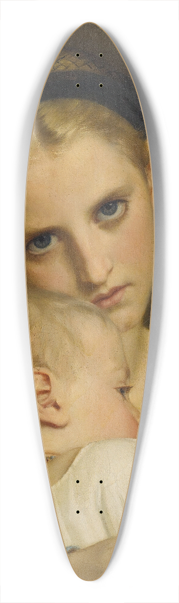 Hugues Merle - Affection 39.3 inch art pintail longboard deck