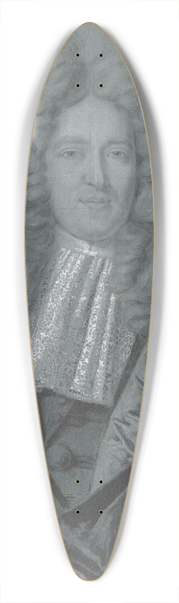 Hyacinthe Rigaud - Bust of a Gentleman in an Oval Field 39.3 inch art pintail longboard deck