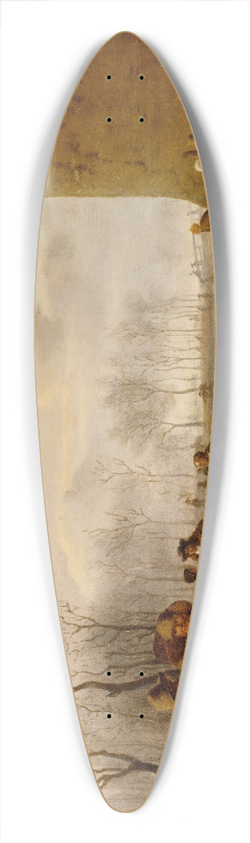 Ida Silfverberg - Ice Skaters 39.3 inch art pintail longboard deck