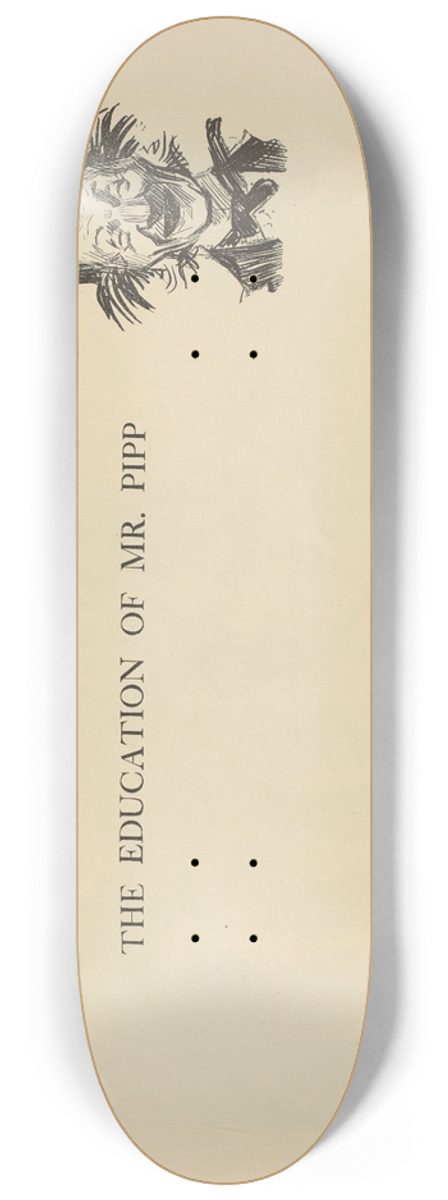 Charles Dana Gibson - The education of Mr. Pipp 8.25 inch art skate deck