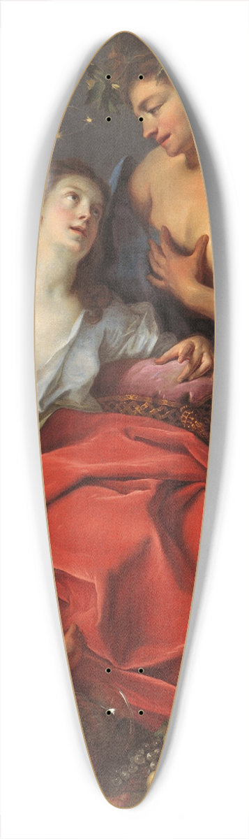 Ignazio Stern - Bacchus and Ariadne 39.3 inch art pintail longboard deck