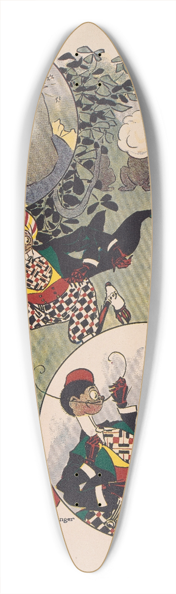 Ike Morgan - The Woggle-Bug book Pl.20 39.3 inch art pintail longboard deck