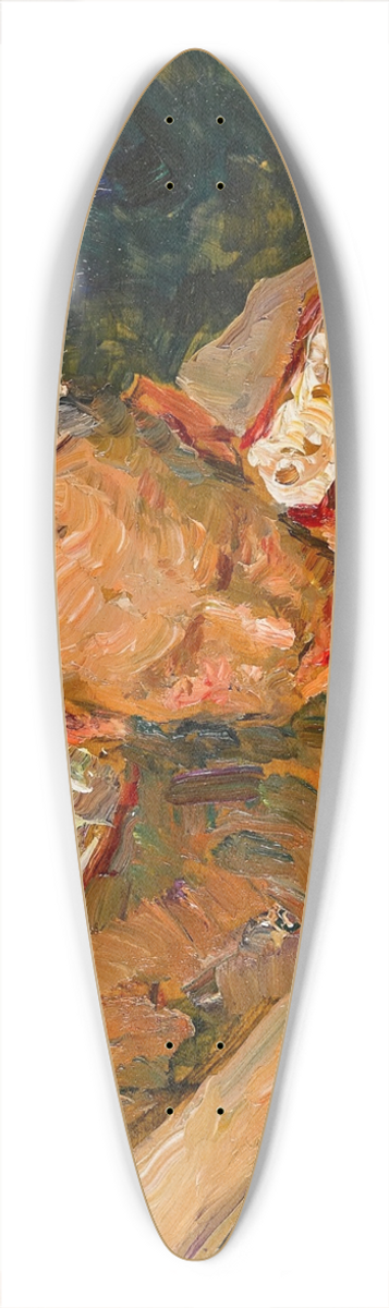 Ilya Efimovich Repin - Study for The Duel 39.3 inch art pintail longboard deck